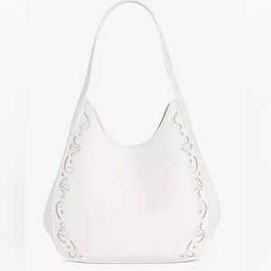 Style & Co White Laser-Cut Shoulder Bag